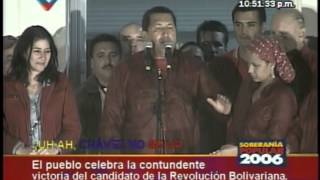 2006 Discurso de la victoria del Comandante Hugo Chávez el 3 de diciembre de 2006 [upl. by Roby265]