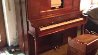 Heintzman Player Piano Metalnola playing Scott Joplin [upl. by Airitak]