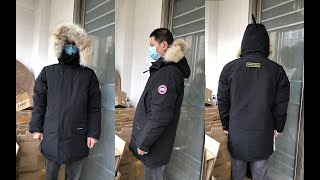 Canada Goose Langford Parka Heritage Black Review  Try On [upl. by Itoyj]