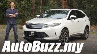 Toyota Harrier 20T Luxury review  AutoBuzzmy [upl. by Ahsiemal]