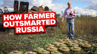 Ukrainian Farmer Finds BIZZARE Way to Get Rid Of Russian Mines [upl. by Anirtik]