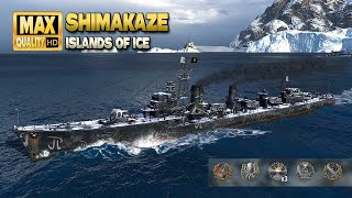 Destroyer Shimakaze Thriller in Ranked battle  World of Warships [upl. by Alexa]