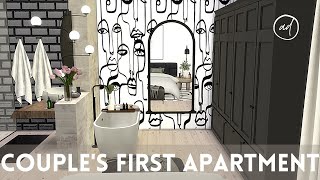 COUPLES FIRST APARTMENT  Sims 4  CC SPEED BUILD [upl. by Scriven]