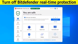 How to turn off bitdefender real time protection [upl. by Lorine]