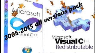 Download VCredist all versions package 200515 Free [upl. by Llevad]