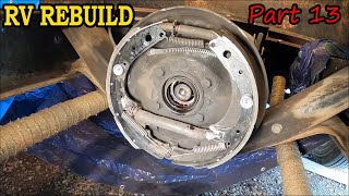 RV Rebuild Part 13 Replacing Driveline Brake  88 Chevy P30 [upl. by Adena]