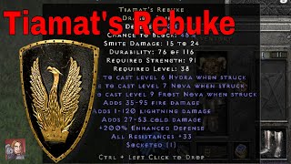 D2R Unique Items  Tiamats Rebuke Dragon Shield [upl. by Anyah]