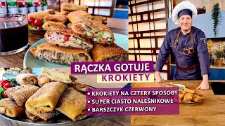 Rączka gotuje najlepsze ciasto naleśnikowe krokiety w czterech wersjach barszcz czerwony [upl. by Naleek113]