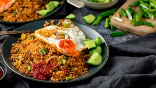 Easy Nasi Goreng  Indonesian Fried Rice Recipe [upl. by Shaia]