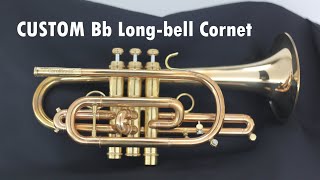 CarolBrass Custom Bb pro cornet CCR9990GLSDBbNL long bell 85 gold brass 525quot bell [upl. by Trefor]