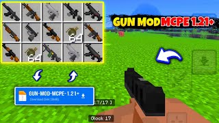 Gun Mod For Minecraft Pe 121 🔥 100 Working  Best Mods For Mcpe 121 [upl. by Ahtrim8]