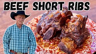 Braised Beef Short Ribs in a Dutch Oven  Wyoming Ranch Cooking [upl. by Waechter]