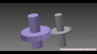 helical gear animation [upl. by Hplar]