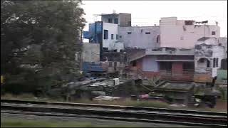 18567 VSKPQLN EXPRESS AT PENNA RIVER NEAR NELLORE [upl. by Akirdnahs]