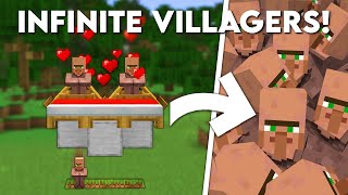 Minecraft EASIEST Villager Breeder Tutorial  INFINITE Villagers [upl. by Louella539]