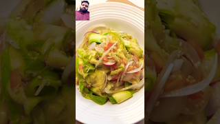 Zucchini Salad 🥗 salad food recipe saladrecipe veganrecipes beefsteakrecipe cooking [upl. by Aicekal]