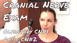 Cranial Nerve Examination  Olfactory and Optic Nerve [upl. by Min]