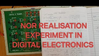 How to do basic gates using NOR gate [upl. by Adlitam828]