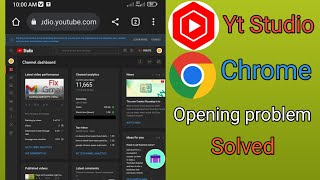 Youtube studio not open chrome browser [upl. by Barbuto832]