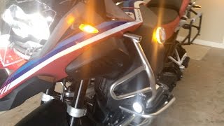 2016 BMW R1200 GSA LED install [upl. by Dickman]