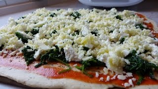 Thermomix Pizza Spinaci  Pizzateig  Spinat [upl. by Keener199]