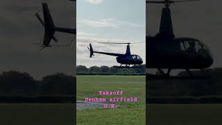 Robinson R66 Turbine helicopter takeoff [upl. by Ahsiam]