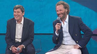 Lorenzo Jovanotti e Gianni Morandi cantano quotEvvivaquot  Che Tempo Che Fa 23042023 [upl. by Krahmer]