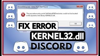 kernel32dll DISCORD Error Fix  How to fix KERNEL32dll [upl. by Servais]