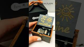 Qlues amp Prints Valentines Gift You are my Sunshine Music Box  Gift Box valentinesday [upl. by Tufts644]