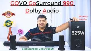 GOVO GoSurround 990 525W Dolby Audio Soundbar  Under 10000 Dolby Soundbar  Soundbar Sale [upl. by Otrebmal604]