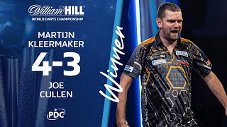 KLEERMAKER WIN I Joe Cullen v Martijn Kleermaker I 202122 William Hill World Dart Championship [upl. by Lacefield]