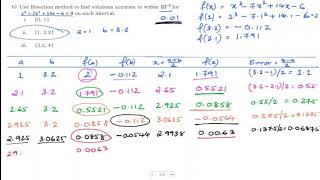 Bisection Method  Example 2  Numerical Computation [upl. by Ydisahc279]