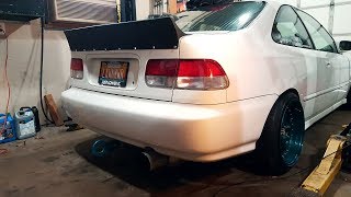 Installing A Ducktail Spoiler On My Civic [upl. by Ahsiki]