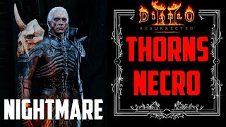 Diablo 2  Summon Thorns Necromancer Guided Playthrough Pt Nightmare [upl. by Anikat47]