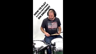 How To Play 54 Polyrhythms On Drumset [upl. by Belmonte]