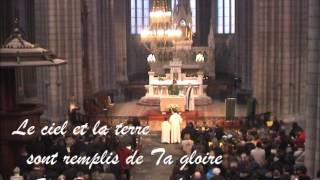 Sanctus  Messe du Peuple de Dieu avec paroles [upl. by Nirre]