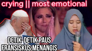 PAUS FRANSISKUS DAN JURI MENANGIS HARUmurottal quransurah mulk full video Viral [upl. by Roderich]