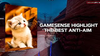 gamesenseskeetcc crack hvh highlights csgo  best cfg for GS  best antiaim  hysteria [upl. by Gnous]