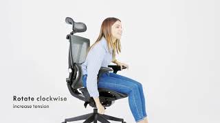 How to Adjust—FlexiSpot Premium Ergonomic Office Chair C7 [upl. by Laehctim536]