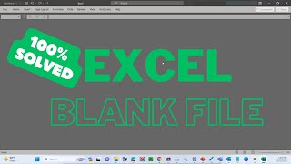 Solved How to Fix Excel Blank or Cant Open File  Hobi IT [upl. by Aenej]