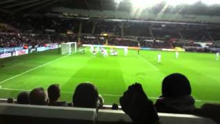 DANNY GRAHAM GOAL Swansea City VS Aston Villa [upl. by Langbehn]