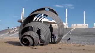 Marys Giant Shell on Cleveleysquot Mythological Beachquot [upl. by Lawtun]