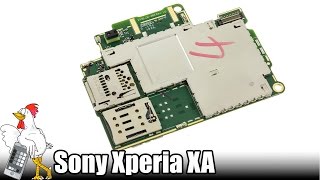 Guía del Sony Xperia XA Cambiar placa base [upl. by Goggin]