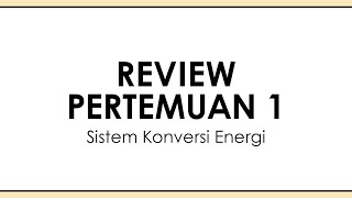 Review Pertemuan 1 SKE [upl. by Hesler81]