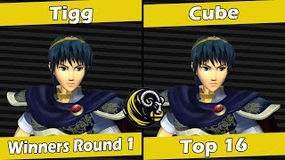 Ram Rampage 6 Winners Round 1  Tigg Marth vs Cube Marth [upl. by Nosecyrb]