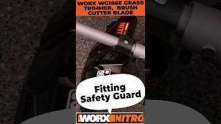 Worx How to fit the Safety Guard WG186E [upl. by Deina364]