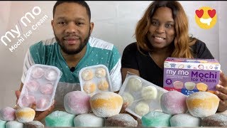 First Time Trying Mochi Ice Cream REVIEW [upl. by Stefa]