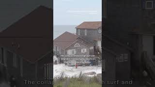 Dramatic Video Shows Moment Third Rodanthe House Collapses Into Ocean [upl. by Tillfourd466]