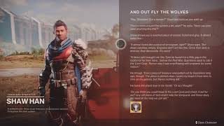 Speak To Shaw Han In The Cosmodrome And Out Fly The Wolves Quest  Destiny 2 30th Anniversary [upl. by Akinom]