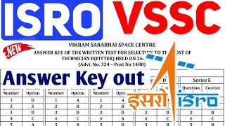 ISRO VSSC Recruitment Answer Key Out 2023 ISRO LPSC Recruitment Exam Date Announced 2023 ISROJobs [upl. by Rundgren]